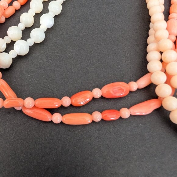 3 vintage single strand glass beaded necklaces - Picture 7 of 13